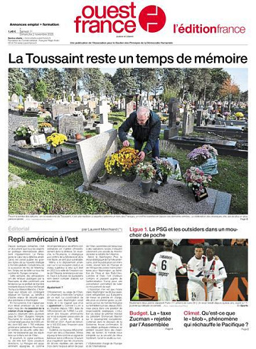 Ouest-France Édition France - 1er Novembre 2025