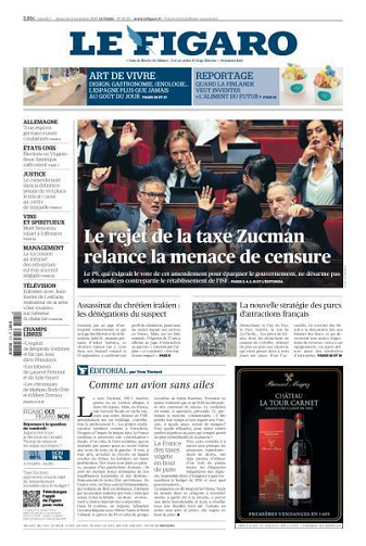 Le Figaro du Samedi 1er et Dimanche 2 Novembre 2025