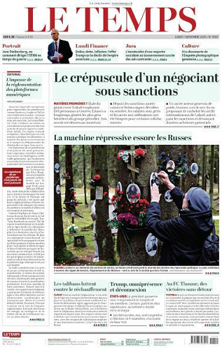 Le Temps - 3 Novembre 2025