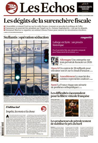 Les Echos - 4 Novembre 2025
