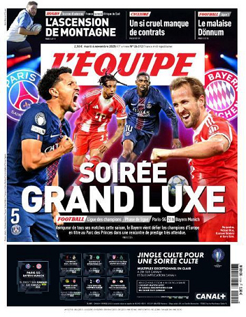 L’equipe du Mardi 4 Novembre 2025