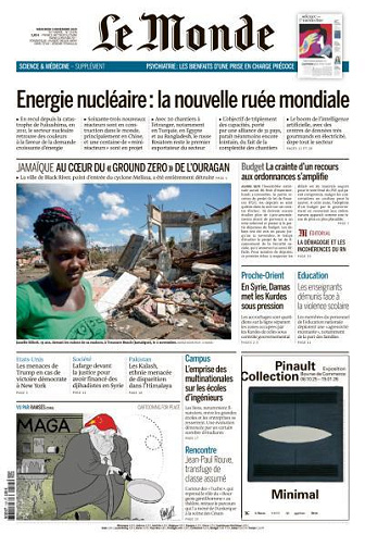 Le Monde du Mercredi 5 Novembre 2025