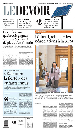 Le Devoir 2025-11-04
