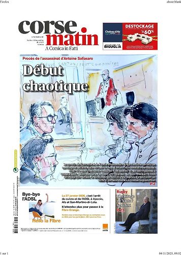 Corse Matin - 4 Novembre 2025