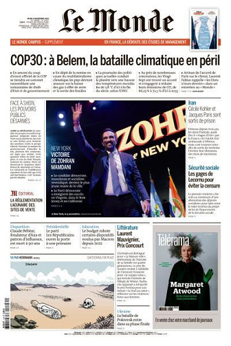 Le Monde du Jeudi 6 Novembre 2025