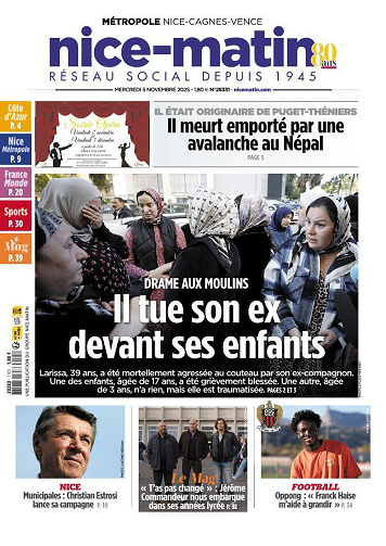 nice-matin Metropole Nice Cagnes Vence Du 05 Novembre 2025