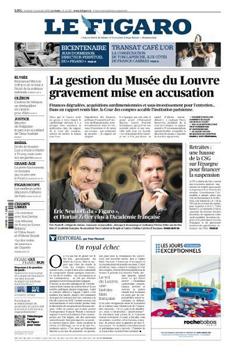 Le Figaro du Vendredi 7 Novembre 2025