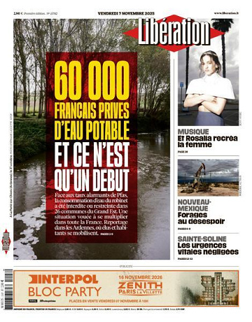 Libération du Vendredi 7 Novembre 2025