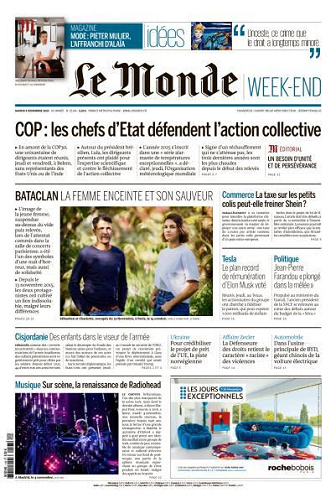 Le Monde du Samedi 8 Novembre 2025