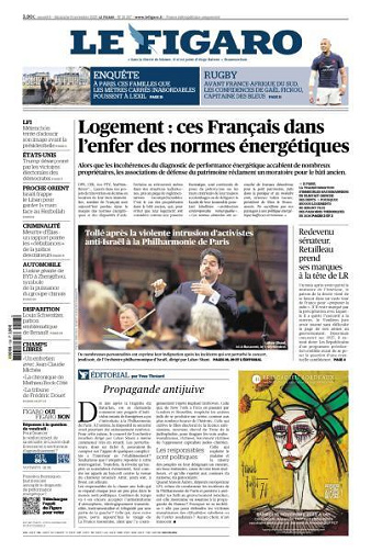 Le Figaro du Samedi 8 et Dimanche 9 Novembre 2025
