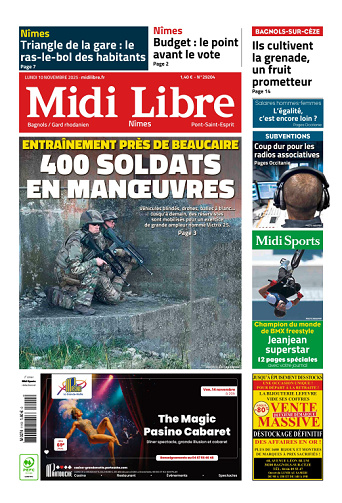 Midi Libre (14 Éditions) Du Lundi 10 Novembre 2025