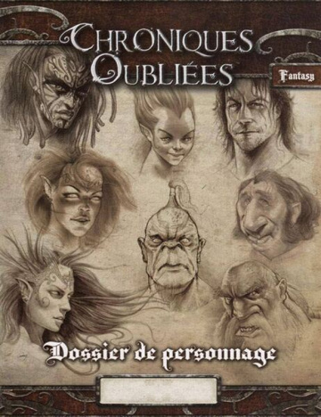 Chroniques Oubliées Fantasy V2 - Bloc de fiches de personnage