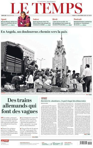 Le Temps - 11 Novembre 2025