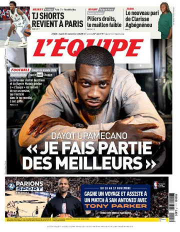 L’equipe du Mardi 11 Novembre 2025