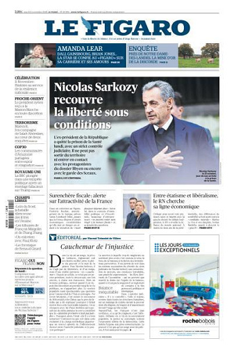 Le Figaro du Mardi 11 Novembre 2025