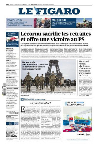 Le Figaro du Mercredi 12 Novembre 2025
