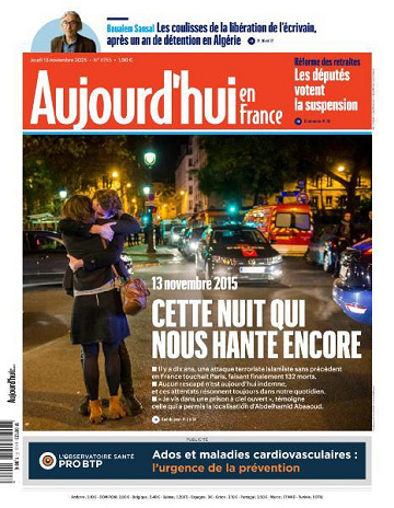 Aujourd’hui en France - 13 Novembre 2025