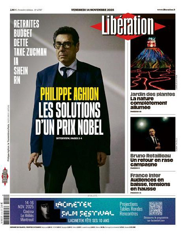 Libération du Vendredi 14 Novembre 2025
