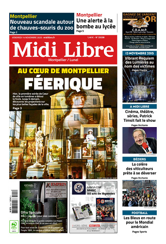 Midi Libre (14 Éditions) Du Vendredi 14 Novembre 2025
