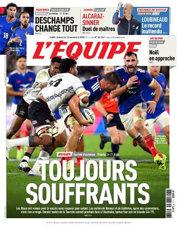 L’equipe du Dimanche 16 Novembre 2025