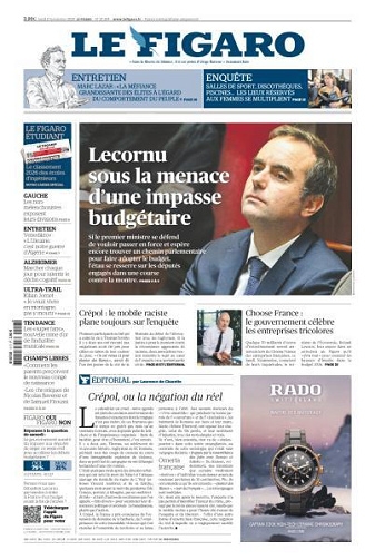 Le Figaro du Lundi 17 Novembre 2025
