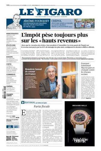Le Figaro du Mercredi 19 Novembre 2025