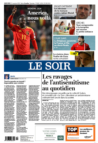 Le Soir - 19 Novembre 2025
