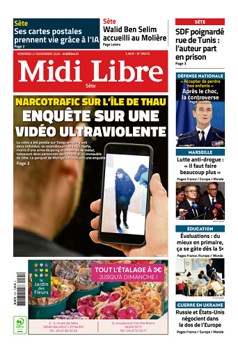 Midi Libre (14 Éditions) Du Vendredi 21 Novembre 2025