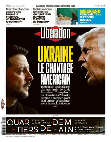 Libération du Samedi 22 et Dimanche 23 Novembre 2025