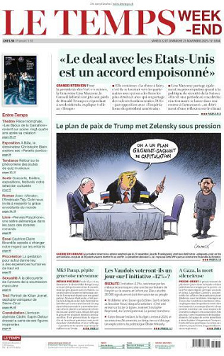 Le Temps - 22-23 Novembre 2025