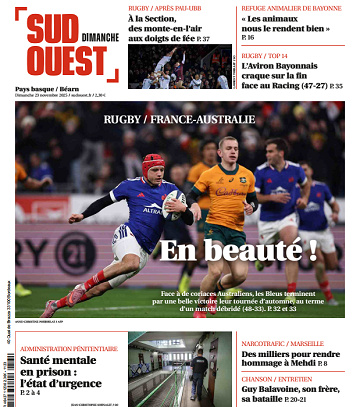 Sud Ouest (2 Éditions) Du Dimanche 23 Novembre 2025