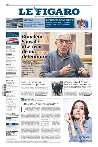 Le Figaro du Lundi 24 Novembre 2025