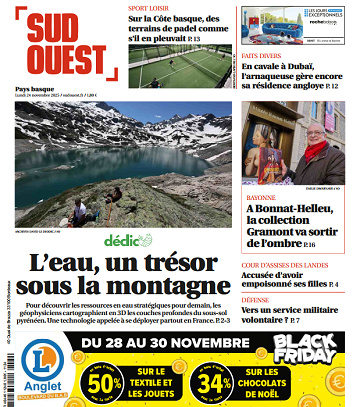 Sud Ouest (2 Éditions) Du Lundi 24 Novembre 2025