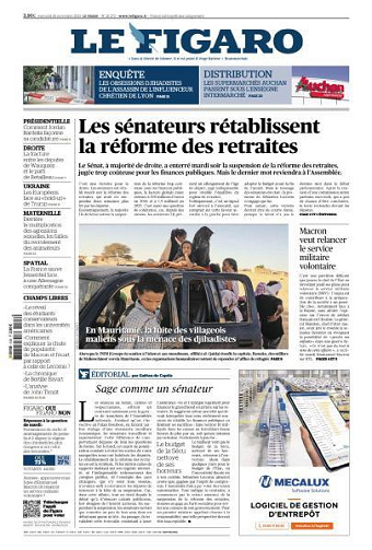 Le Figaro du Mercredi 26 Novembre 2025