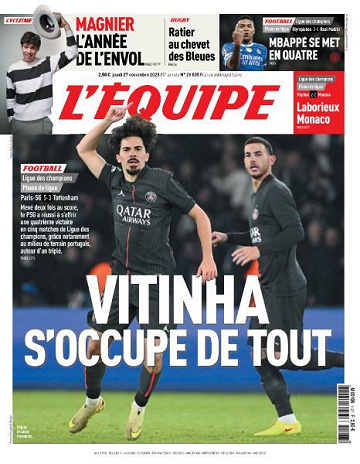 L’equipe  du Jeudi 27 Novembre 2025