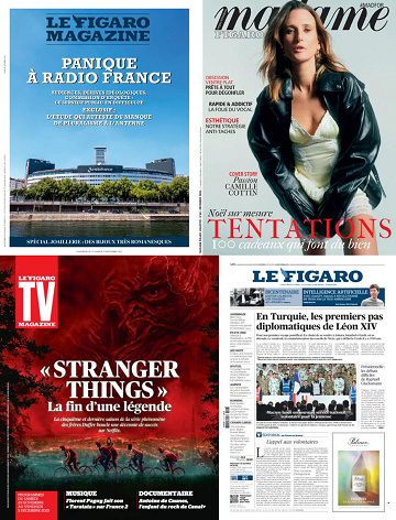 Pack Le Figaro et ses 3 suppléments - 28 Novembre 2025