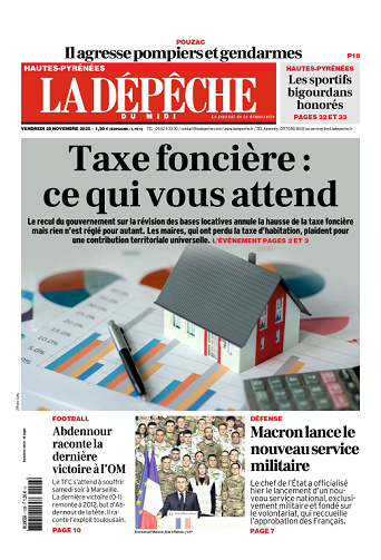 La Dépêche du Midi (15 Éditions) Du Vendredi 28 Novembre 2025