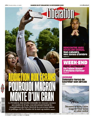 Libération du Samedi 29 et Dimanche 30 Novembre 2025