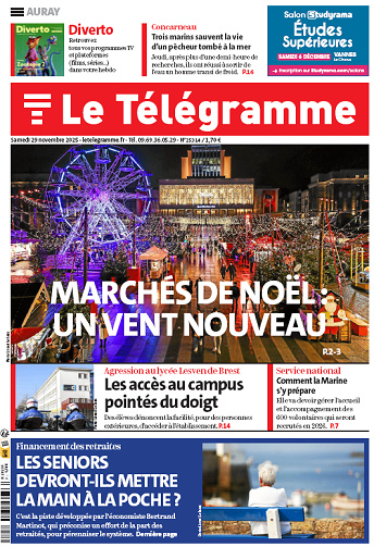 Le Télégramme (19 éditions) - 29 Novembre 2025