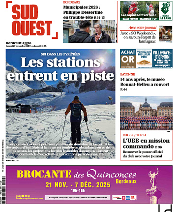 Sud Ouest (6 éditions) - 29 Novembre 2025