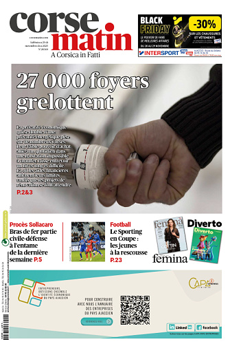 Corse Matin - 29 Novembre 2025