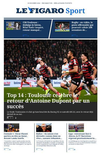 Le Figaro Sport - 30 Novembre 2025