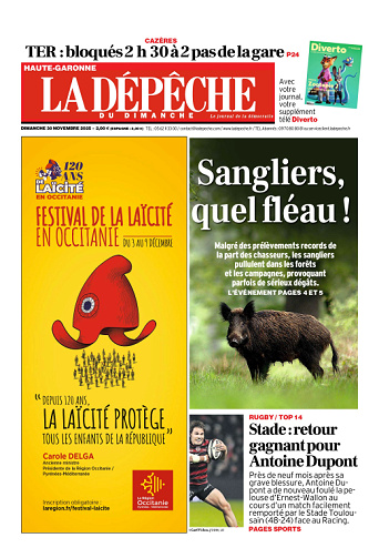 La Dépêche du Midi (15 Éditions) Du Dimanche 30 Novembre 2025