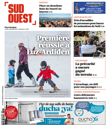 Sud Ouest (2 Éditions) Du Lundi 1er Décembre 2025
