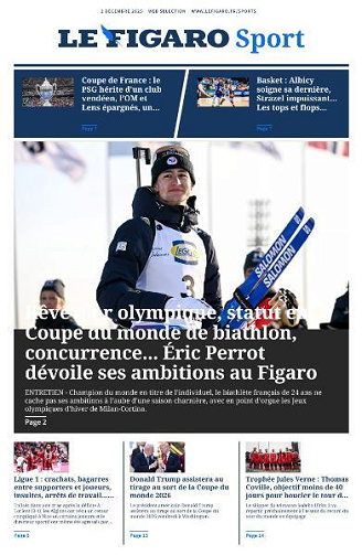 Le Figaro Sport - 2 Décembre 2025
