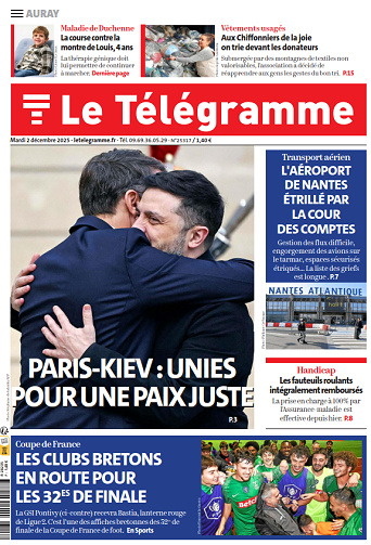 Le Télégramme (19 éditions) - 2 Décembre 2025