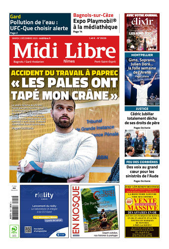 Midi Libre (14 Éditions) Du Mardi 2 Décembre 2025