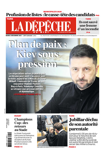 La Dépêche du Midi (16 Éditions) Du Mardi 2 Décembre 2025