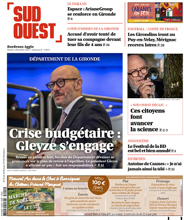 Sud Ouest (6 éditions) - 2 Décembre 2025