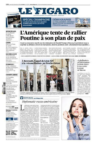 Le Figaro du Mercredi 3 Décembre 2025